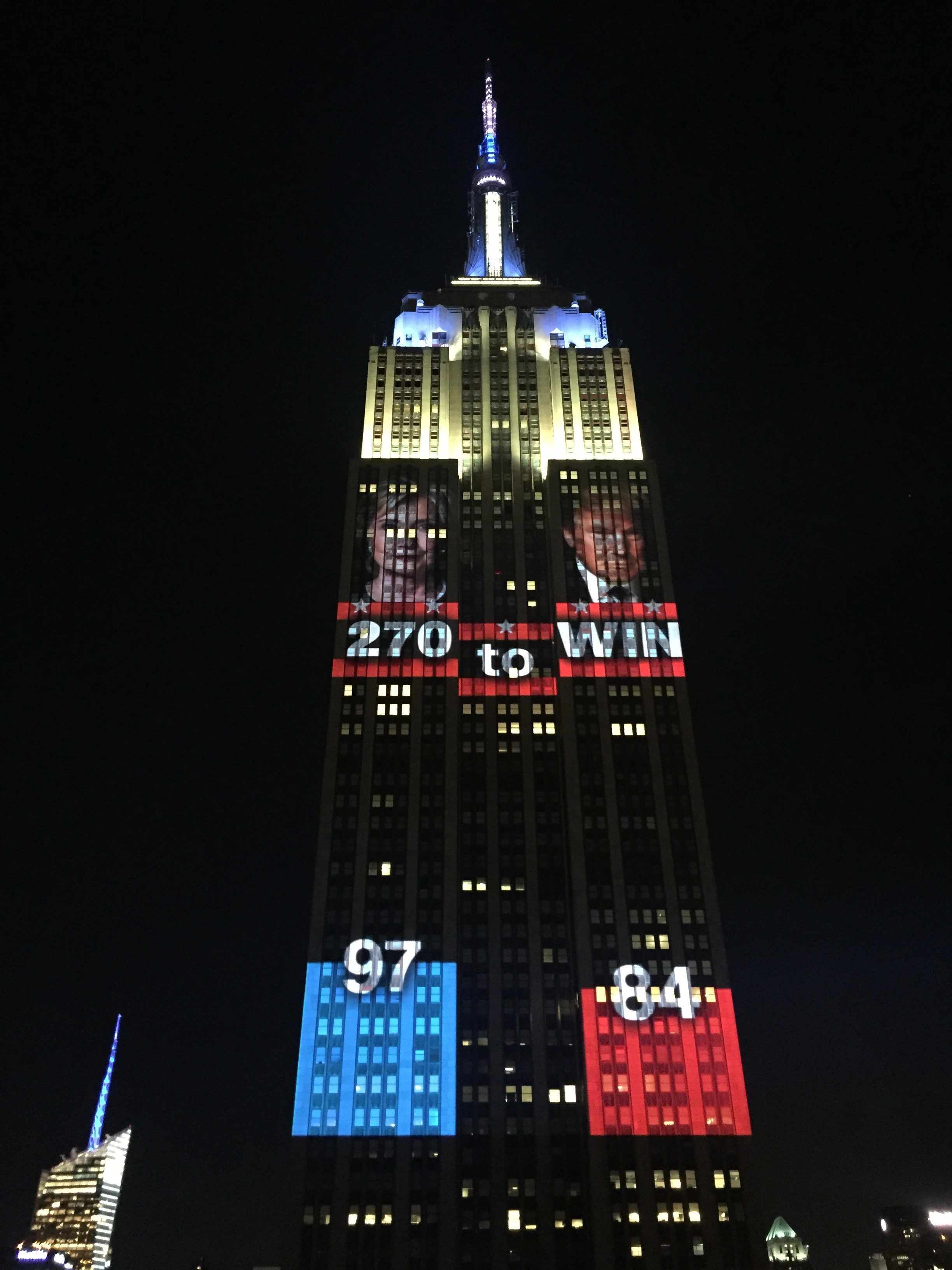 L'Empire State celebra la victòria de Trump