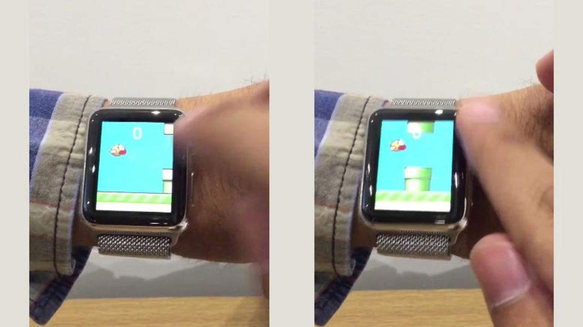 El Juego Flappy Bird Funcionando en un Apple Watch Hackeado