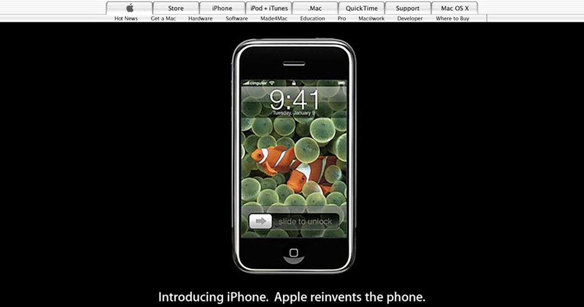 Així és com la web d'Apple ha presentat cada iPhone al llarg de la història