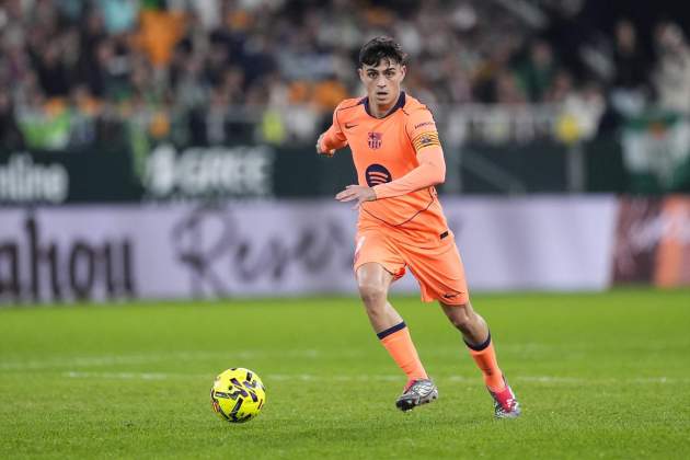 Pedri, durant un partit del Barça / Foto: Europa Press