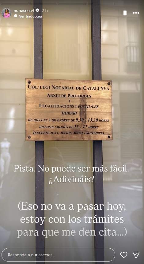 Núria Marín al Col·legi Notarial, Ig