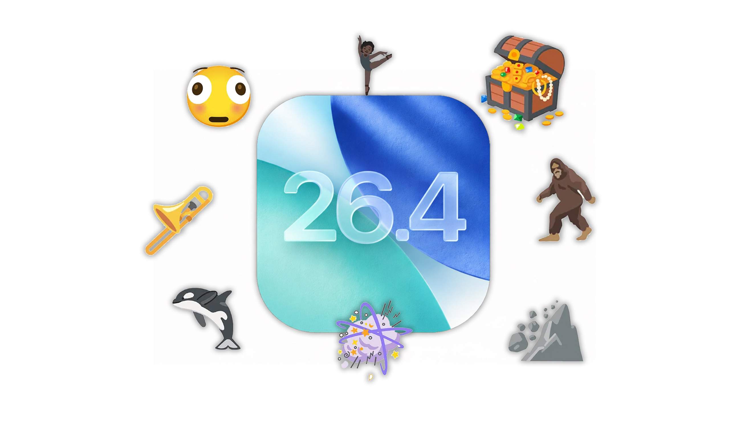Icono de iOS 26.4 con emojis