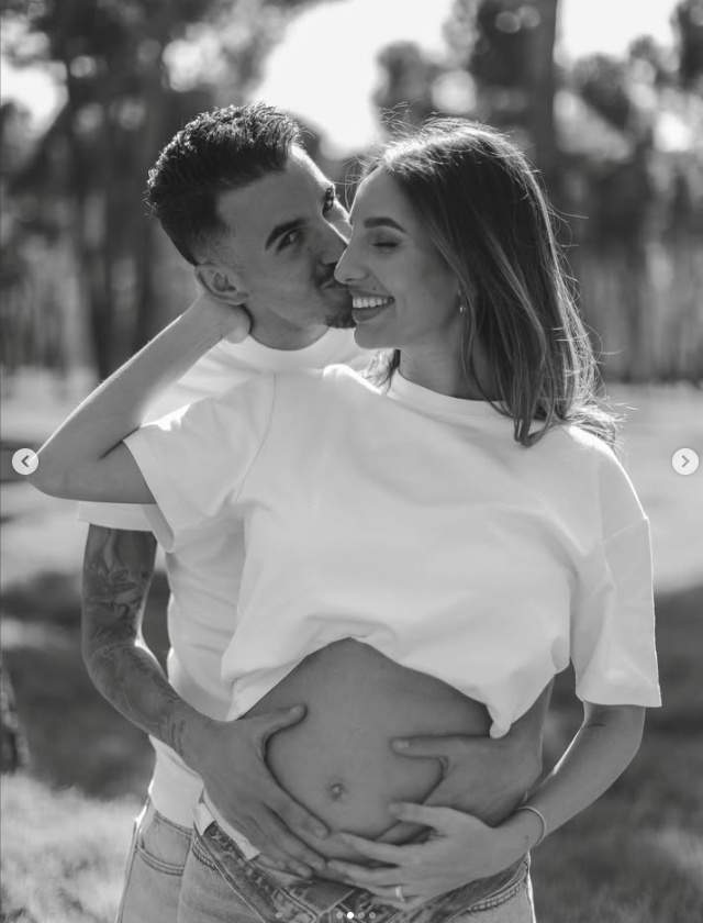 Luna Serrat i Ceballos esperen bessons, Ig