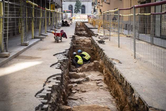 Hallazgos arqueológicos Calle Antiguo Sant Joan / Foto: Carlos Baglietto