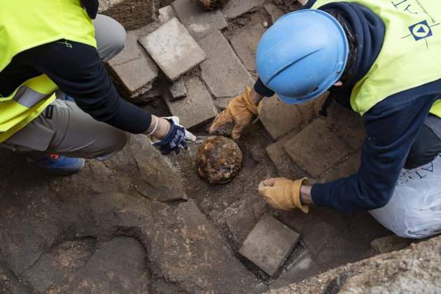 Hallazgos arqueológicos Calle Antiguo Sant Joan / Foto: Carlos Baglietto