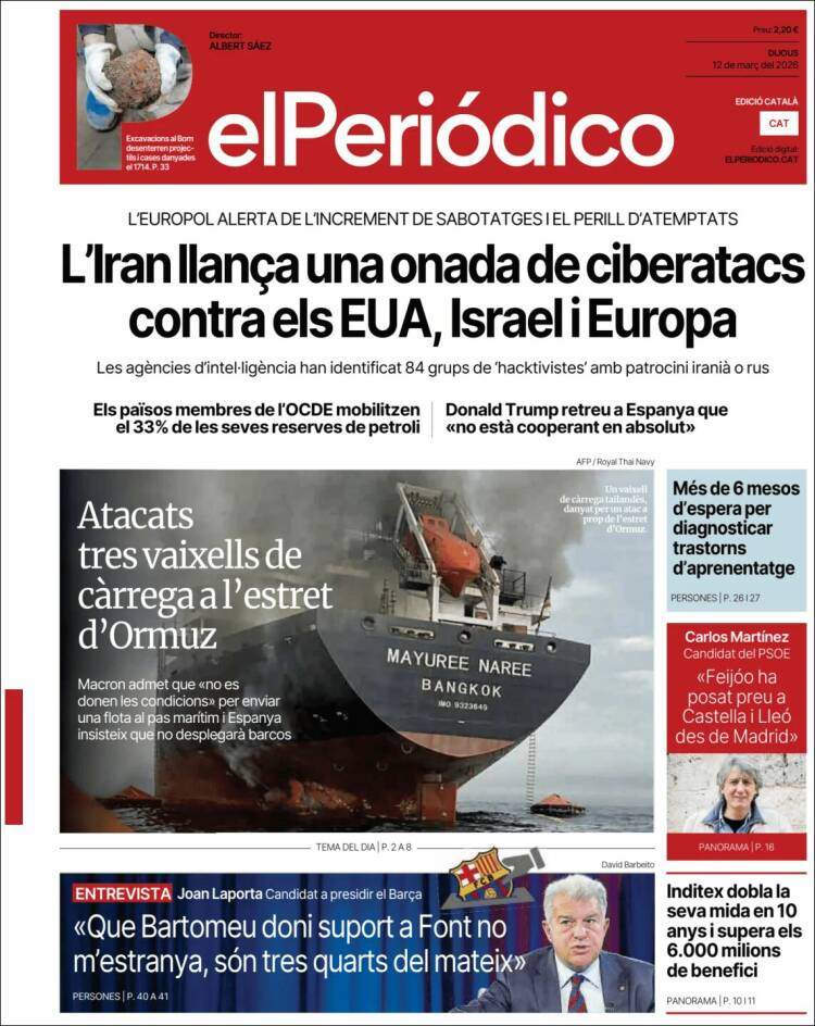 'El Periodico', 12 de març de 2026