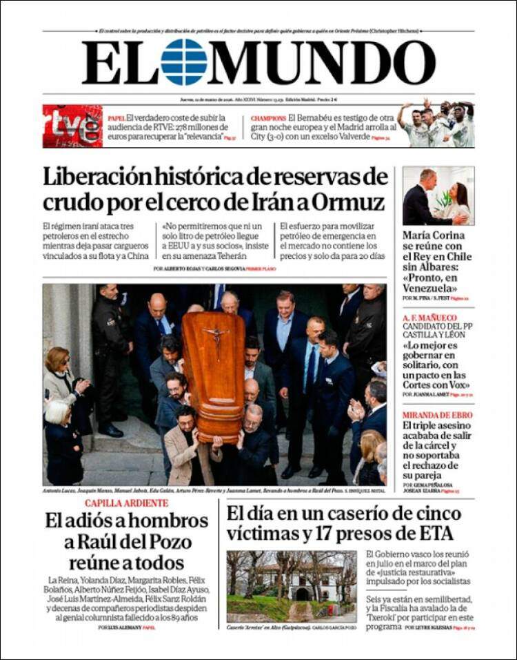 'El Mundo', 12 de març de 2026