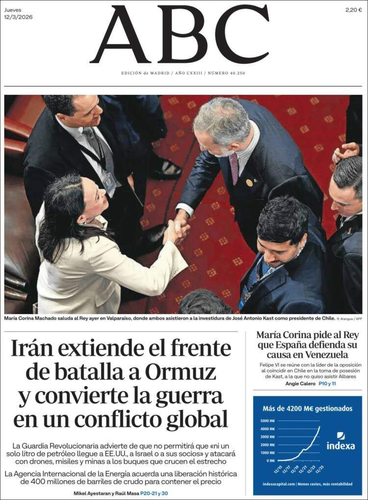 'ABC', 12 de març de 2026