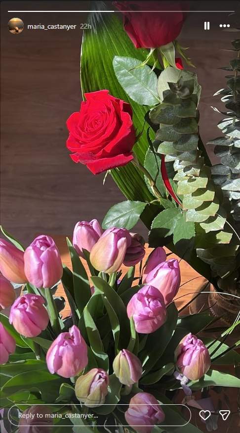 Las flores que ha recibido María en el día de su cumpleaños / Instagram