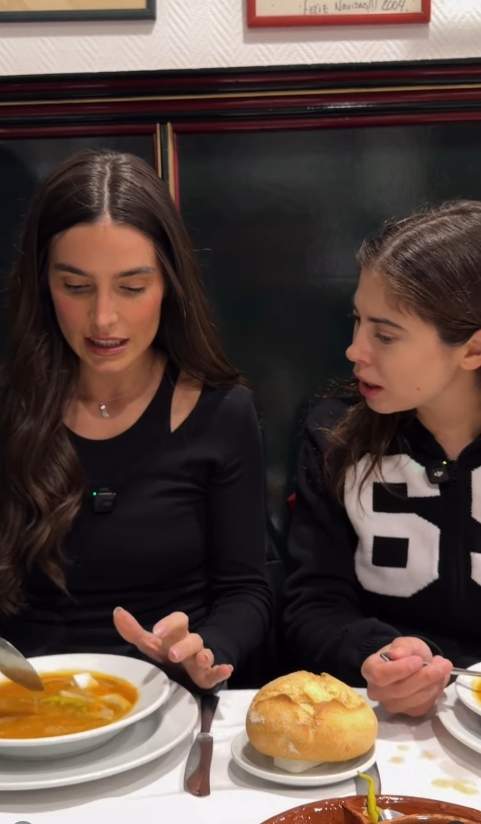 La primera impresión de Gemma Pinto al 'cocido' madrileño / Instagram