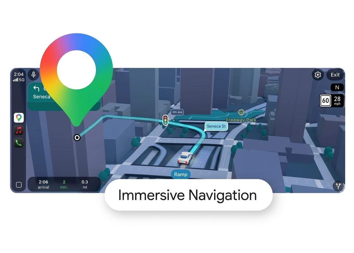 Navegación inmersiva en Google Maps