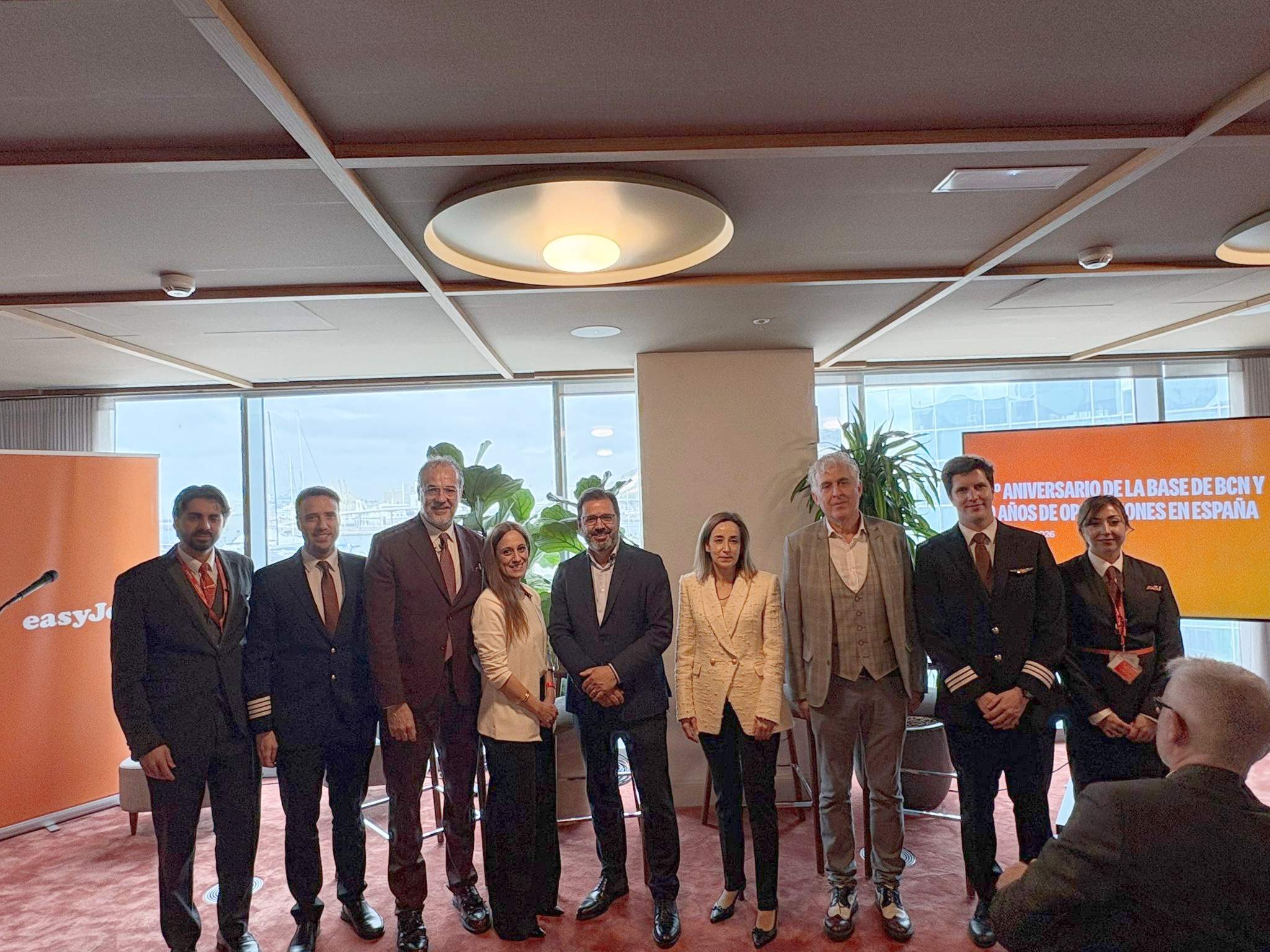 easyJet celebra 10 anys de la seva base a Barcelona reforçant la seva aposta per Catalunya