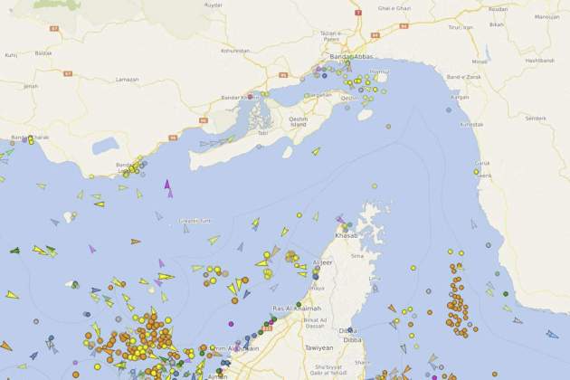 Disminució del trànsit marítim a l'estret d'Ormuz / EFE