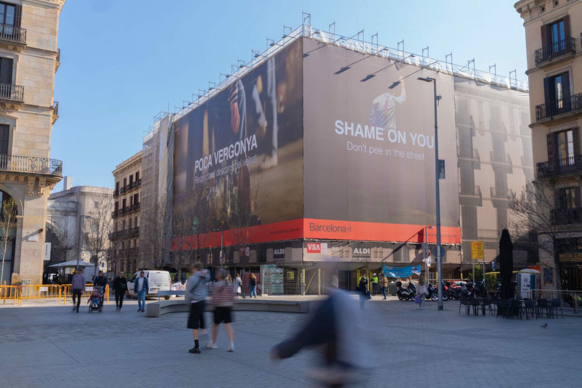 Barcelona no quiere gente con “poca vergüenza” en sus calles