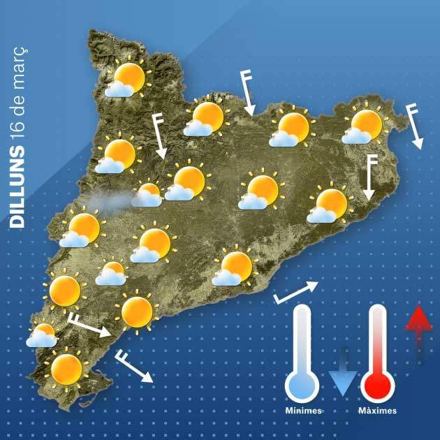 Mapa Cataluña lunes 15-3