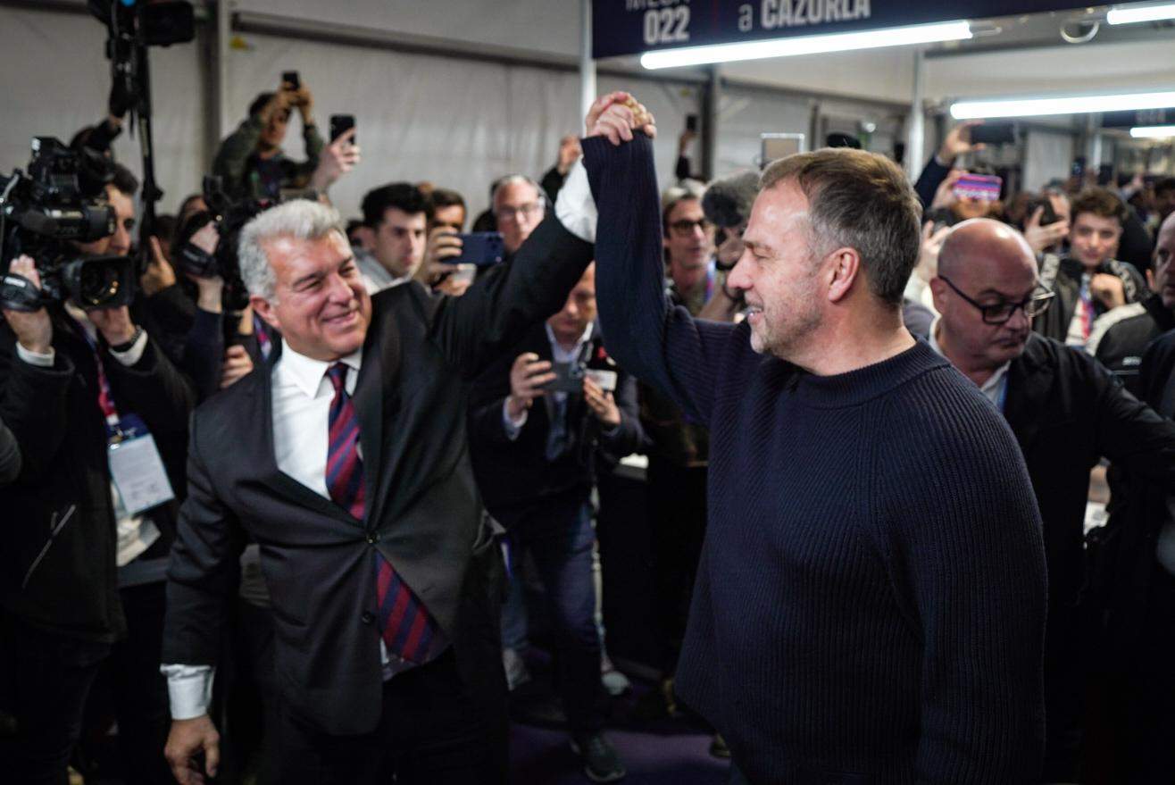 Joan Laporta: "Aviat anunciarem la renovació de Hansi Flick"