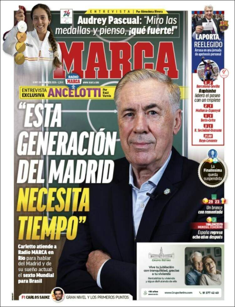 Portada MARCA, '16/03/2026' Portada MARCA, '16/03/2026'