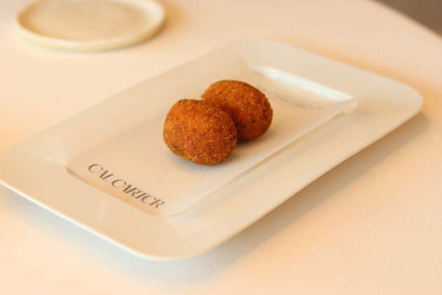 Croquetes de rostit del restaurant Cal Carter. / Foto: Jordi Àvila