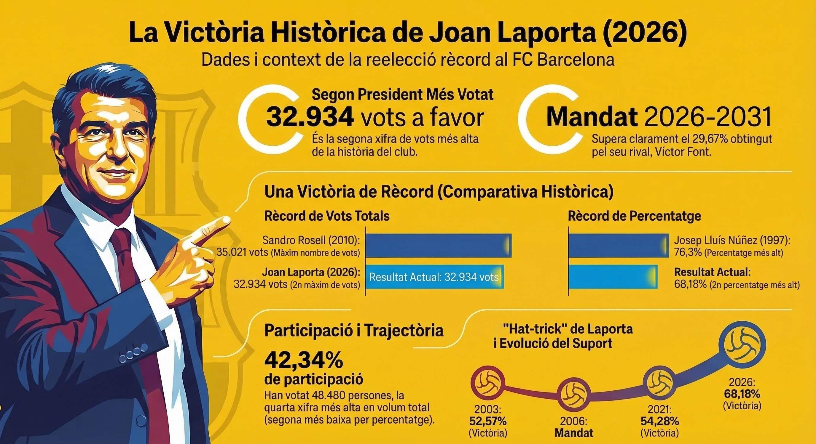 Laporta eleccions infografia Laporta eleccions infografia