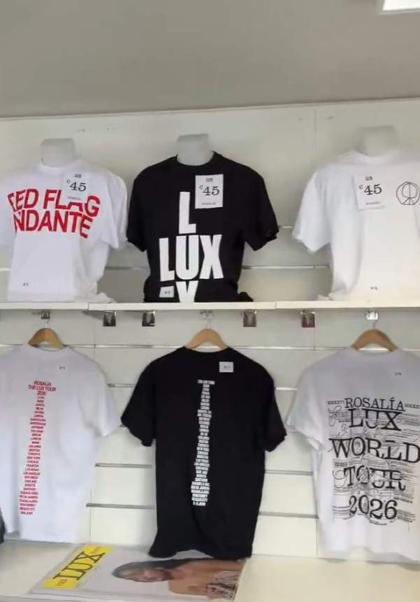 Imágenes de la colección de ropa 'Lux Tour' / X @LUXTOUR