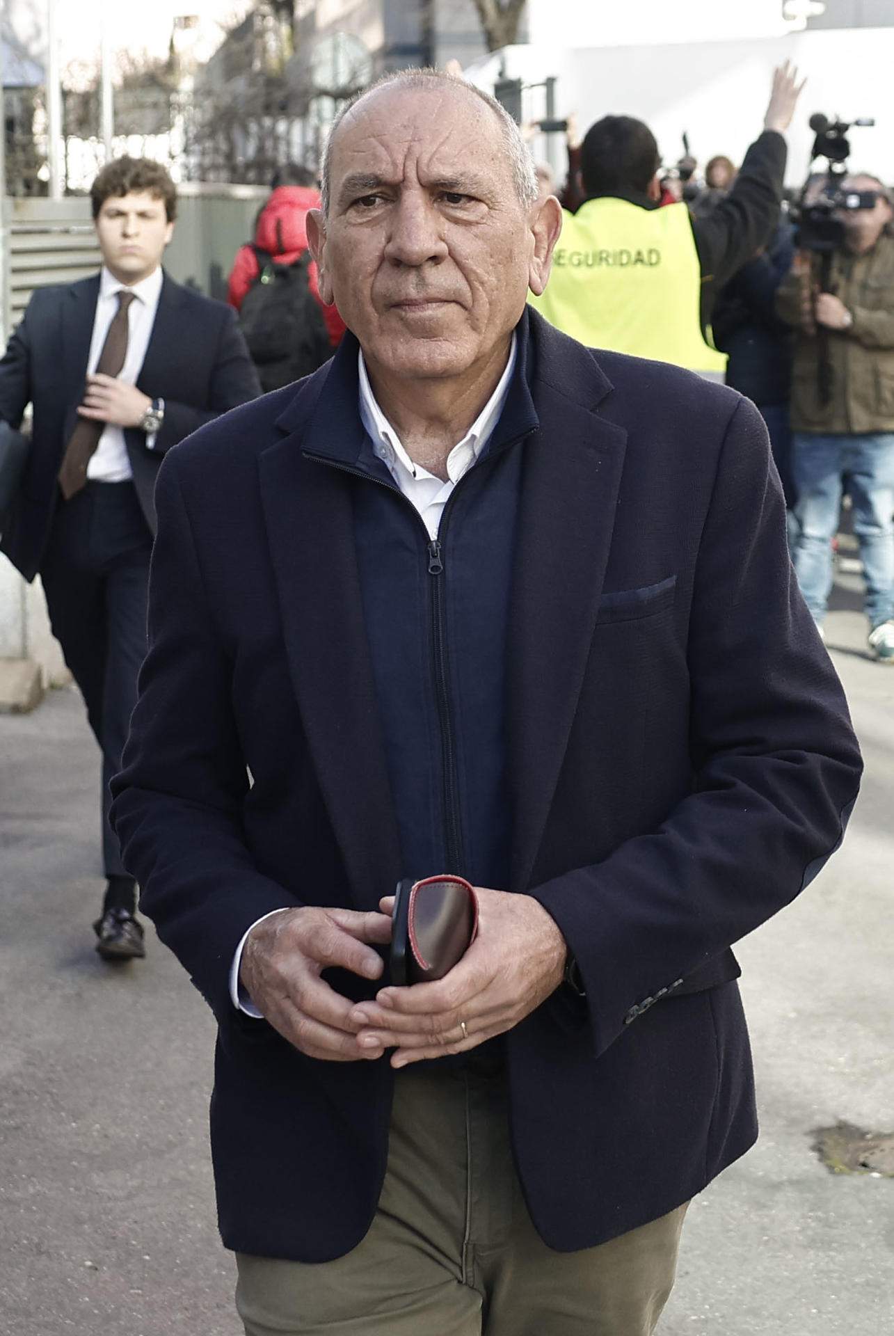 José Ángel González, el ex DAO dos de la Policia, va al jutjat per la querella por agresión sexual que va interposar una subordinada. EFE/ Sergio Pérez