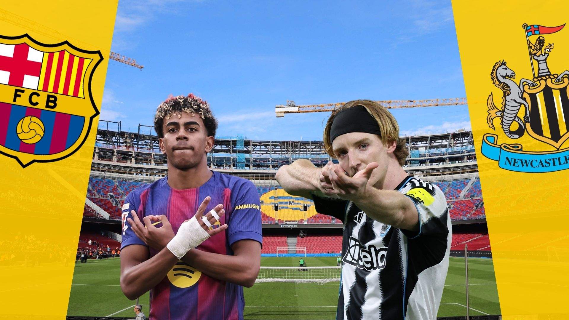 Newcastle - Barça: horario y dónde ver por TV el partido de ida de los octavos de la Champions League