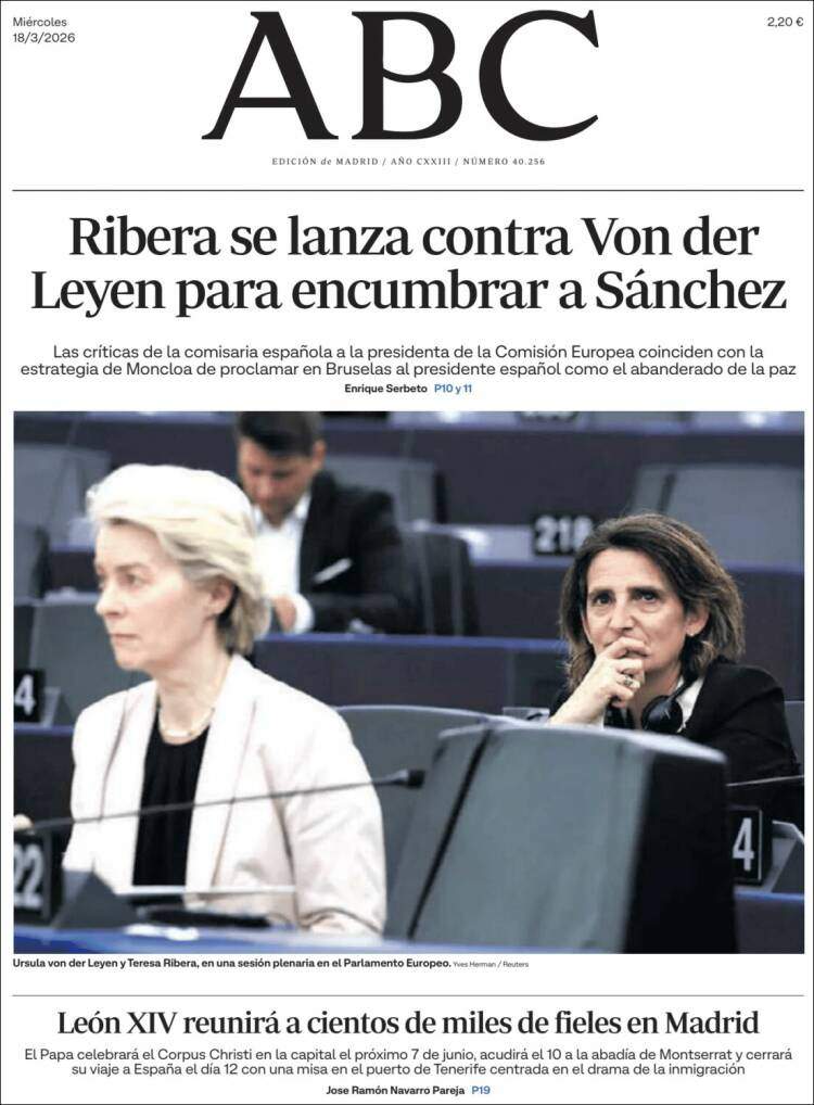 'ABC', 18 de març de 2026