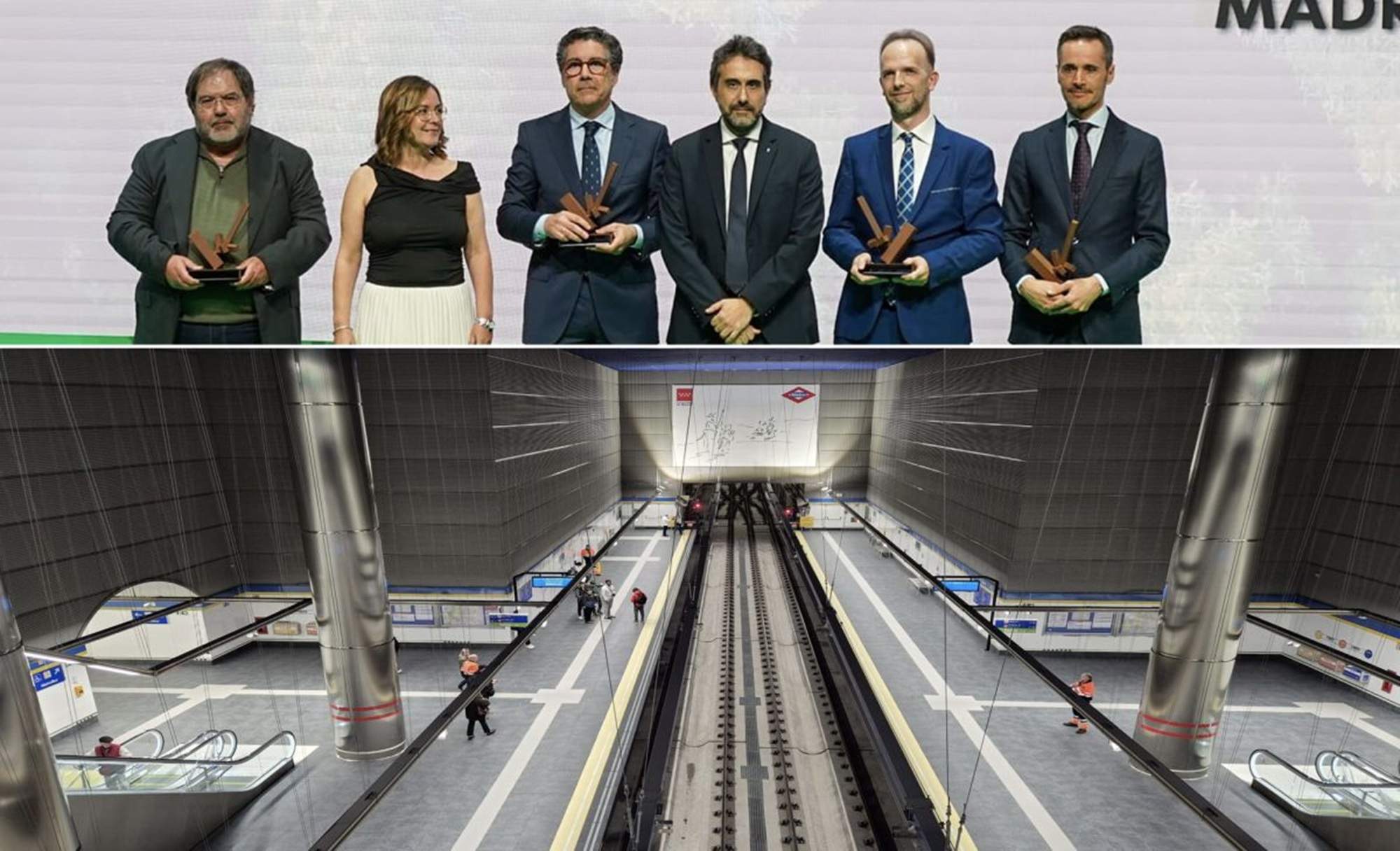 La prolongación de la Línea 3 de Metro de Madrid, ejecutada por Azvi, reconocida como Mejor Obra