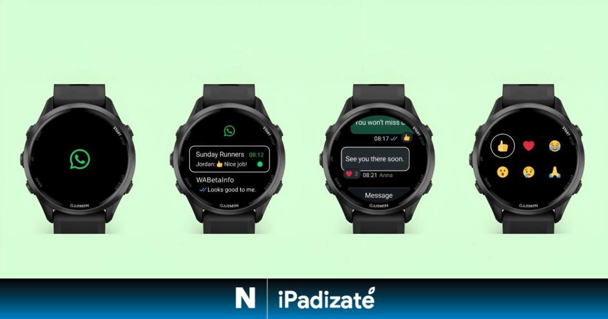 WhatsApp lanza su app para los relojes Garmin