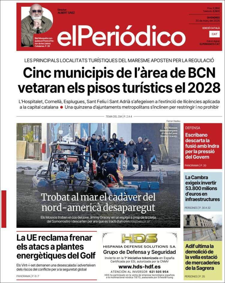 'El Periódico', 20 de març de 2026