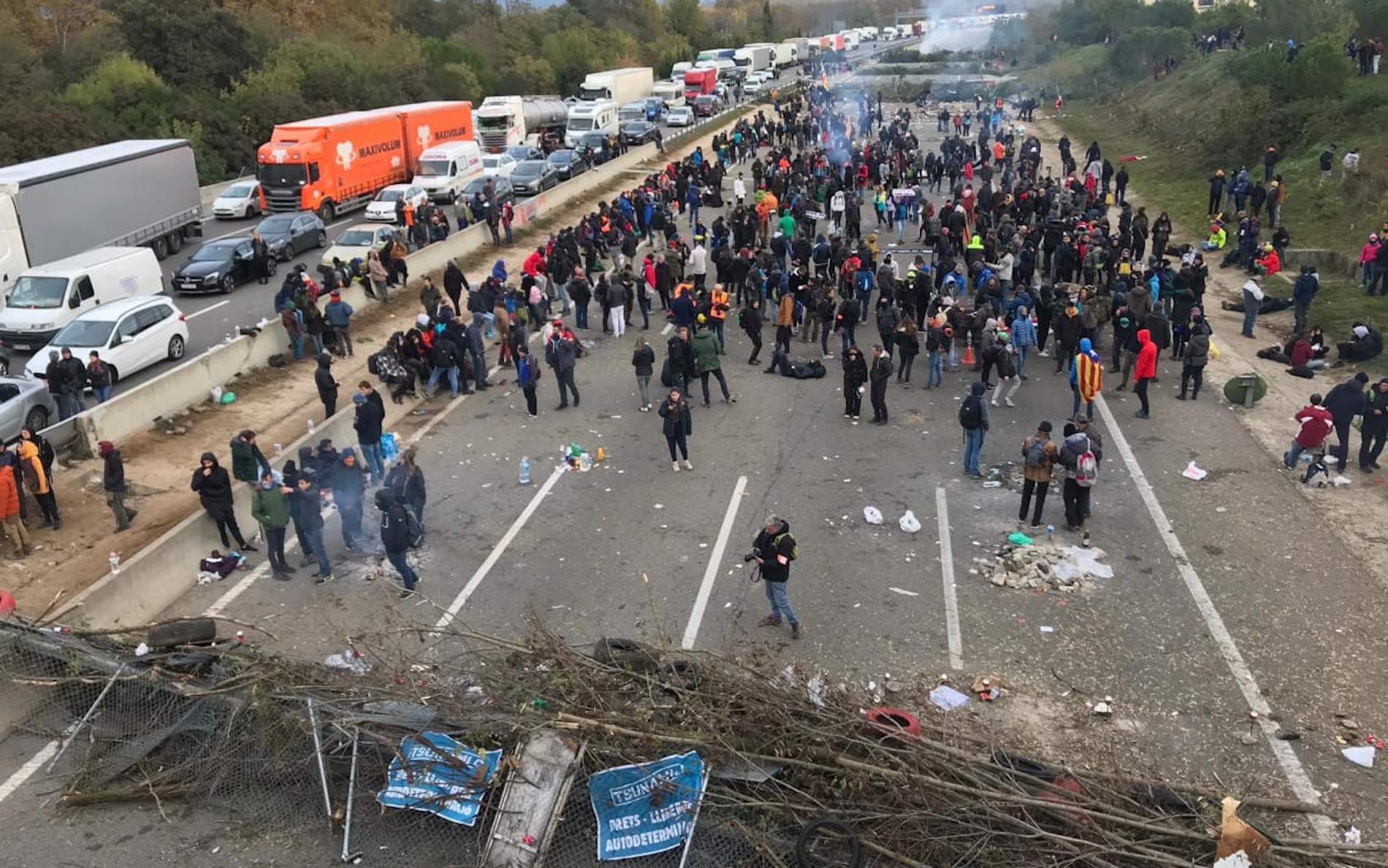 Amnistiats, després de “21 mesos de silenci", els dos darrers independentistes pels talls de l’AP7 del 2019