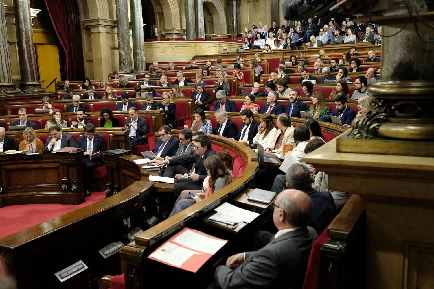 Trump arriba també al Parlament