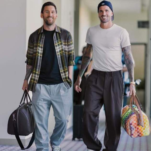 Leo Messi i Rodrigo de Paul, companys de vestidor i amics / Instagram