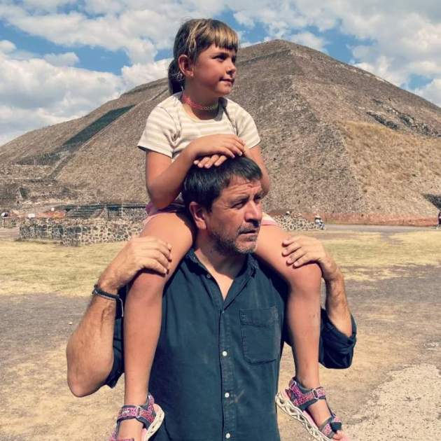 Espartac Peran amb els seva filla Clàudia / Instagram