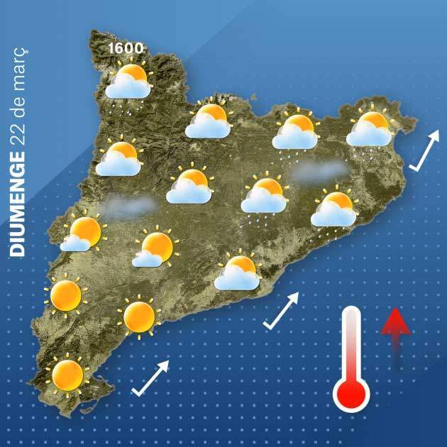 Mapa Catalunya diumenge 21-3