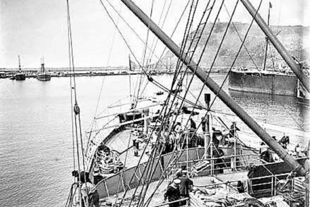 Naufraga el Titanic de l'Atląntic Sud amb 25 catalans a bord. El Mafalda al port de Barcelona. Font Blog Barcelodona
