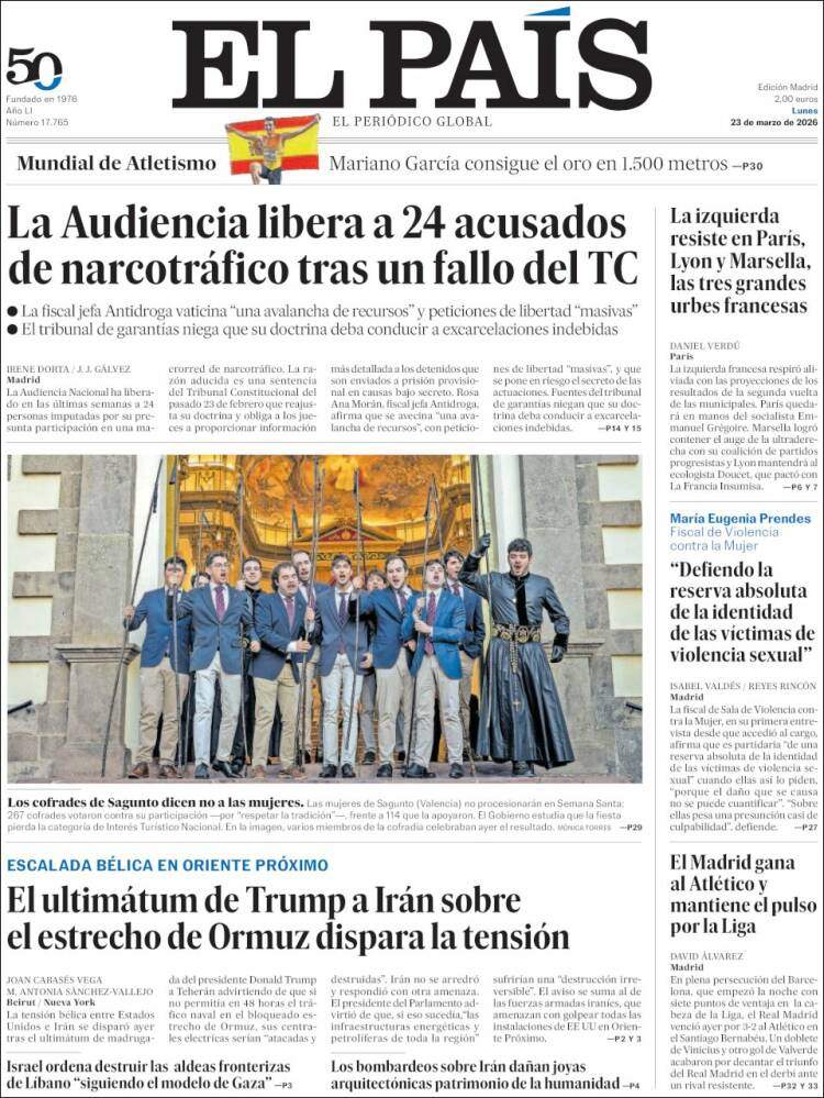 'El Pais' 23 de març de 2026 