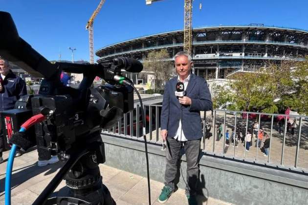 Xavi Lemus, frente al Camp Nou IG