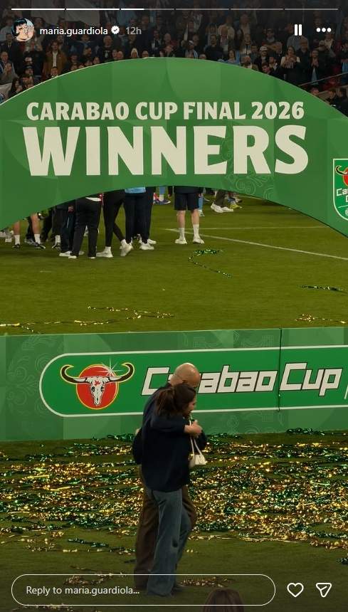 L'abraçada de Maria Guardiola i Pep Guardiola / Instagram