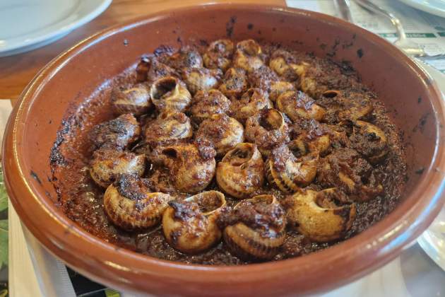 Caracoles al estilo del chef del restaurante Can Guidet. / Foto: Esmorzarsdeforquilla.cat