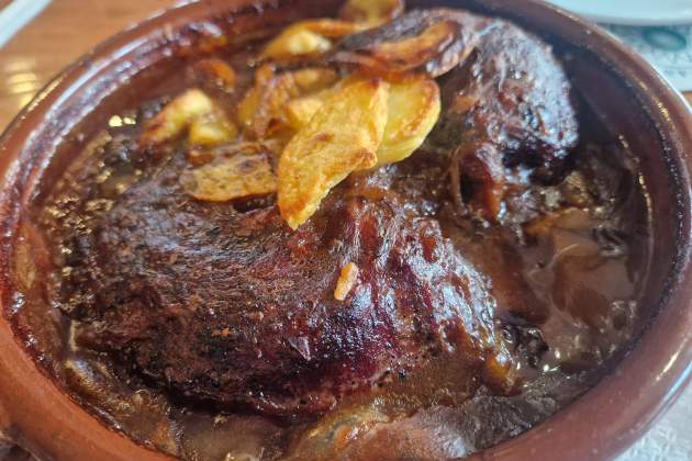 Carrillera de cerdo del restaurante Can Guidet. / Foto: Esmorzarsdeforquilla.cat