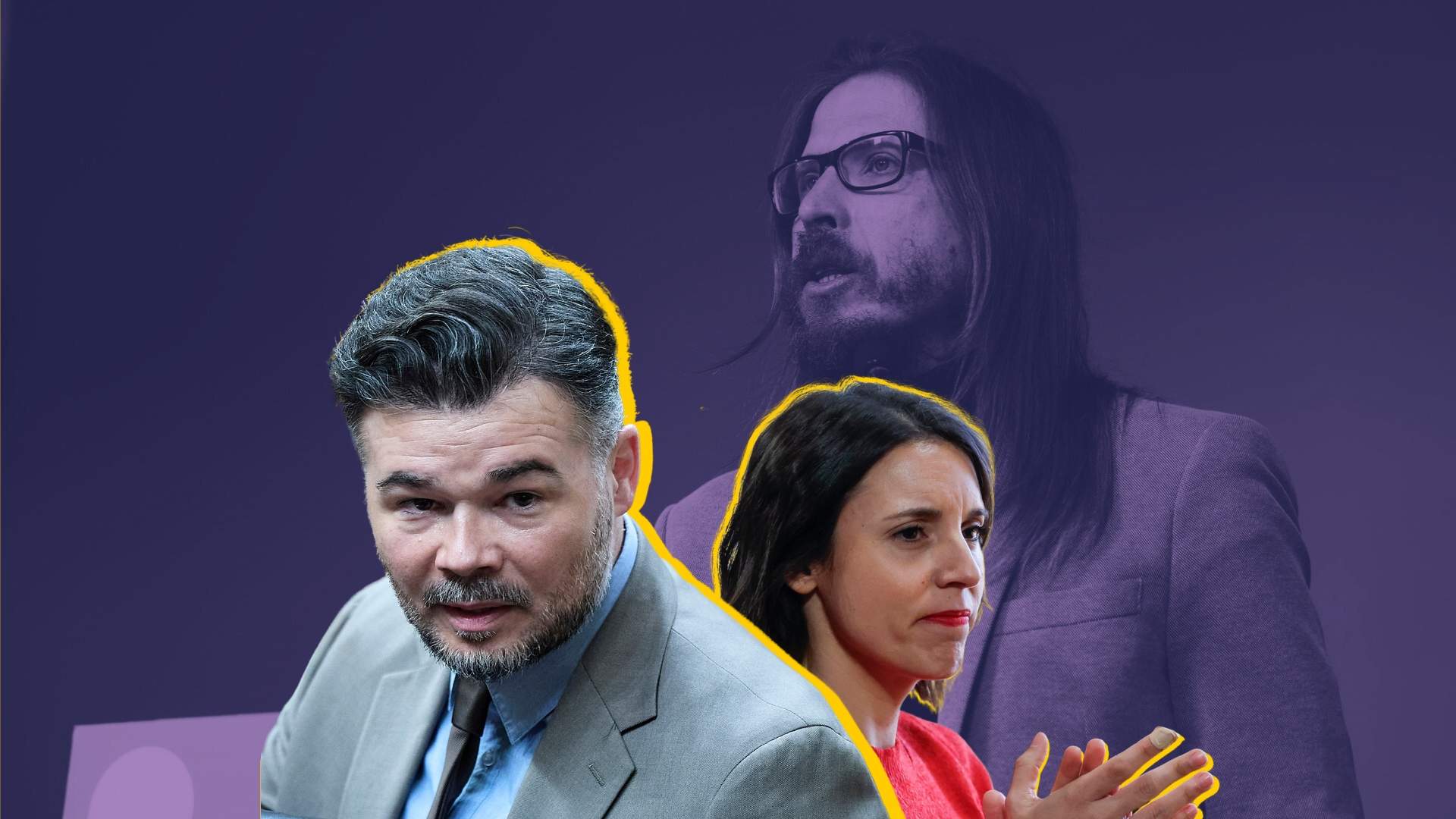 Podemos insiste en promover el tándem Rufián-Montero: “Hace falta una izquierda fuerte”