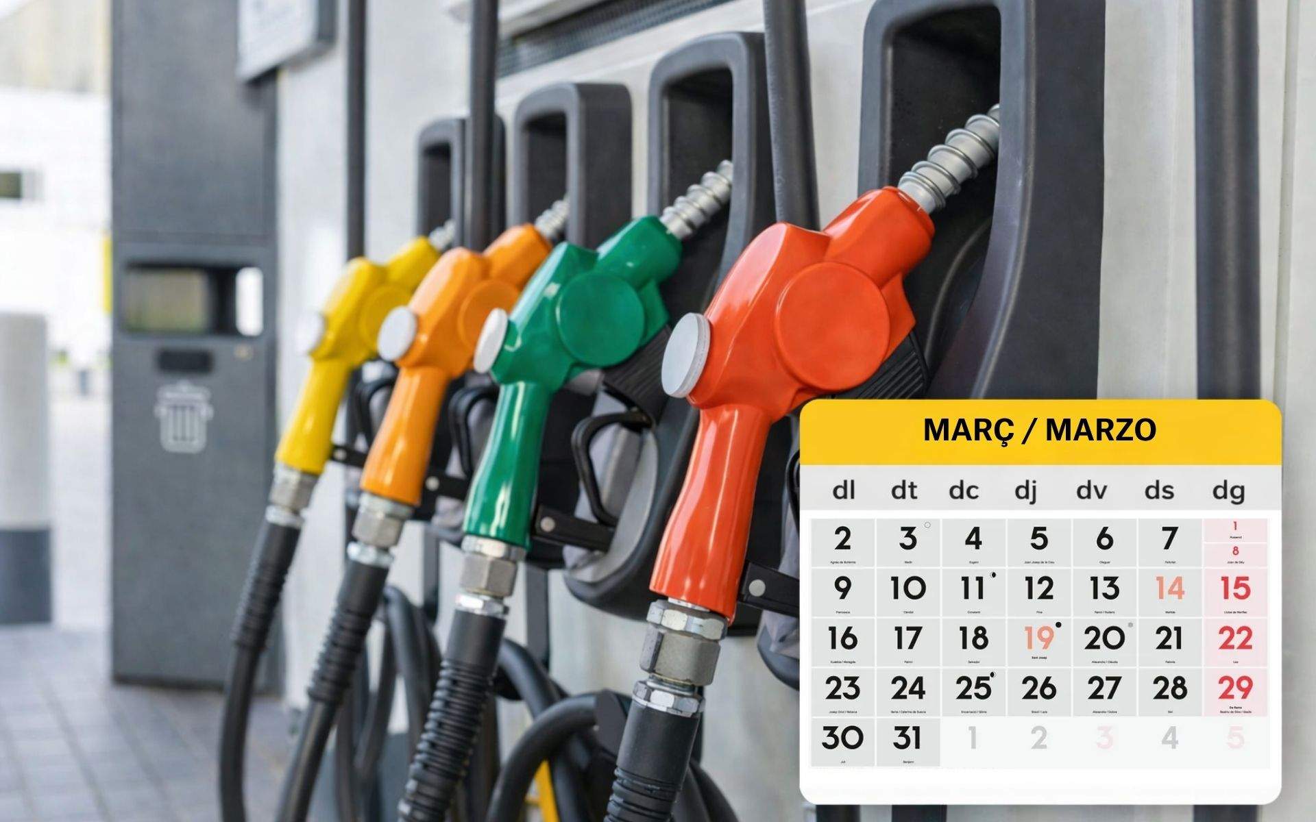 Quin és el millor dia per omplir el dipòsit de benzina aquesta setmana?