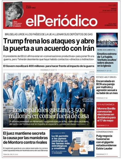 portada el periódico 24 marzo