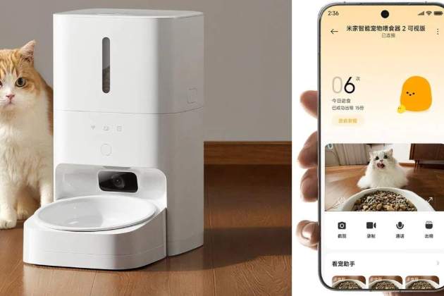 Mijia Smart Pet Feeder 2 Visual Edition amb el mòbil