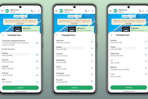 WhatsApp actualitza la seva funció de traducció automàtica amb 13 paquets d'idiomes