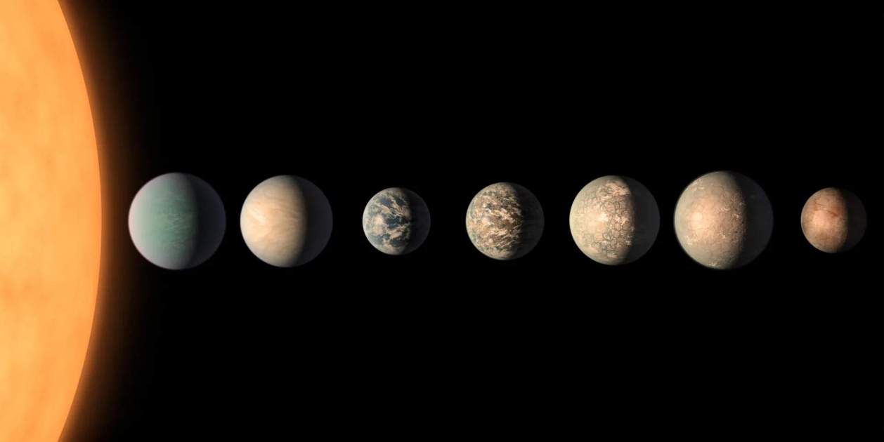 Representación de varios planetas rocosos | Imagen: NASA/JPL-Caltech