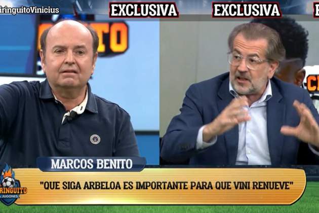 Juanma Rodríguez y Toni Freixa en 'El Chiringuito' MEGA