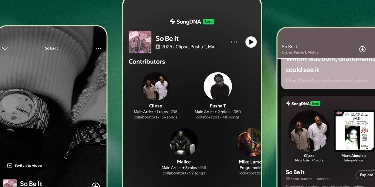 ¿Qué hace la nueva función SongDNA de Spotify?