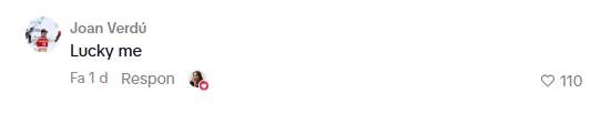El comentari de Joan Verdú al Tik Tok de Laura Escanes